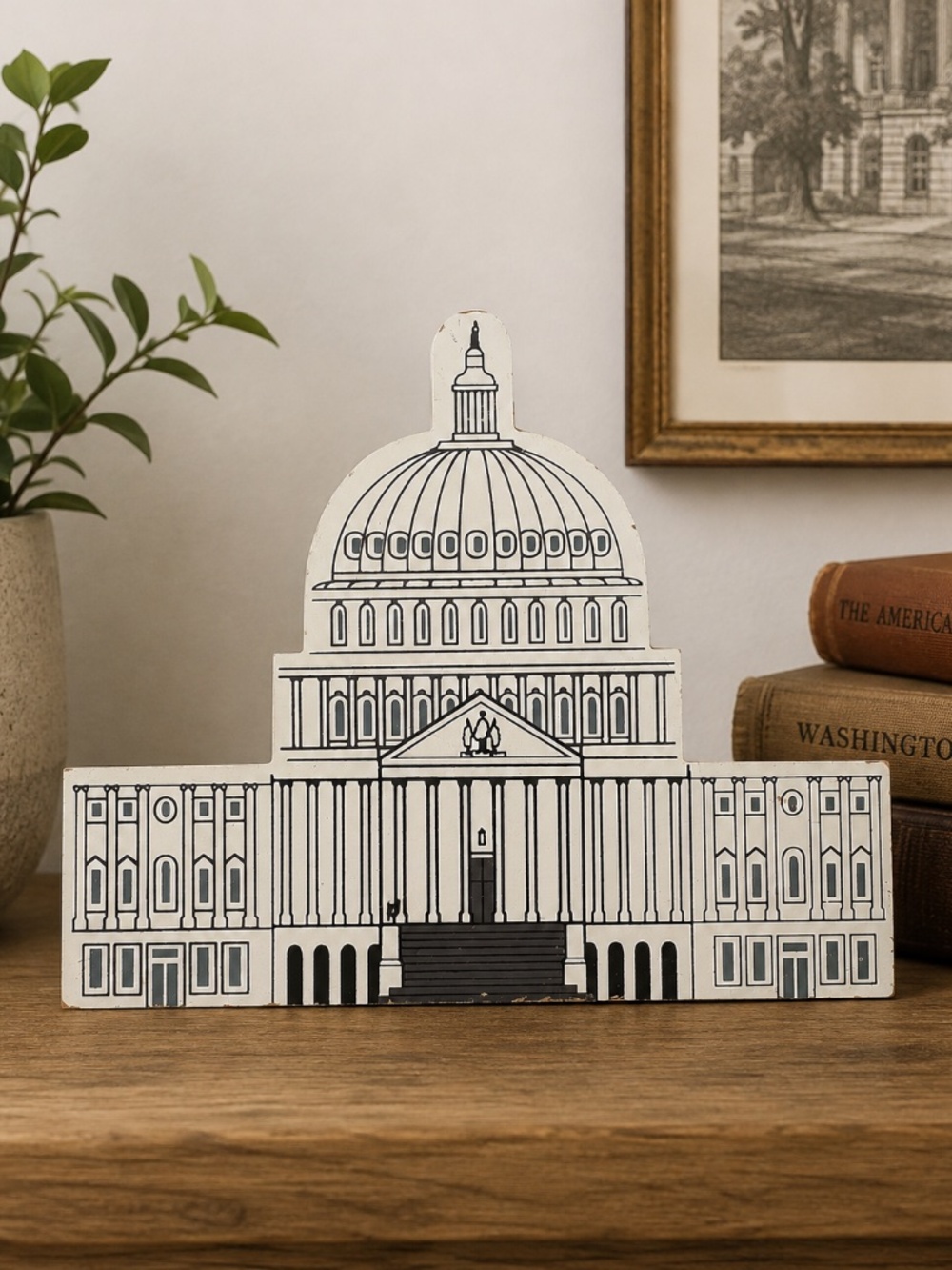 Vintage 1991 Cat’s Meow United States Capitol Washington DC Series Wood